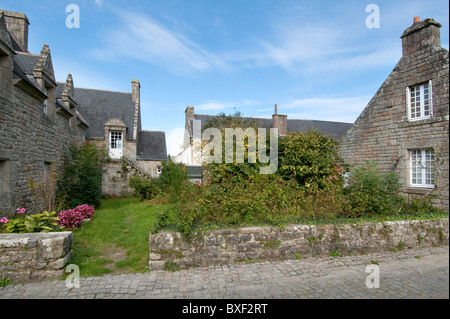 E storico centro medievale di Locronan Brittany, Francia Foto Stock