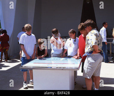 La USS Arizona Memorial, Pearl Harbor, Honolulu Oahu, Hawaii, Stati Uniti d'America Foto Stock