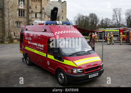 Kent Fire e servizio di salvataggio il comando veicolo Foto Stock