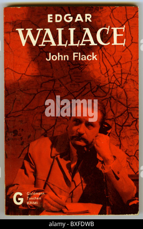 Wallace, Edgar, 1.4.1875 - 10.2.1932, autore/scrittore inglese, opere, 'Terrore Keep', pubblicato per la prima volta nel 1927, copertina di un'edizione tedesca ('John Flack') dalla fine degli anni '60, Additional-Rights-Clearences-Not Available Foto Stock