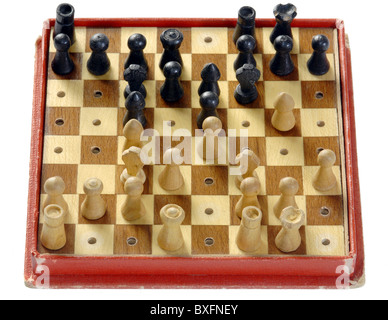 Giochi, giochi da tavolo, scacchi, scacchi da viaggio, Germania, circa 1929, diritti aggiuntivi-clearences-non disponibile Foto Stock