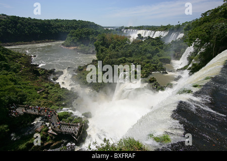 Salto San Martin cascata, parte di [Iguassu Falls] [Iguazu Falls] prese dal lato Argentino Foto Stock