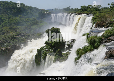 Salto San Martin cascata del torrente, parte di [Iguassu Falls] [Iguazu Falls] dal lato Argentino Foto Stock