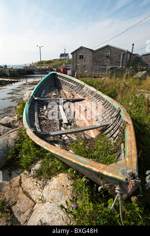 Vecchio peschereccio Peggy's Cove, Nuova Scozia, Canada. Foto Stock