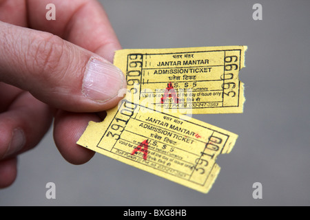 Jantar Mantar biglietti di ingresso, New Delhi, India Foto Stock