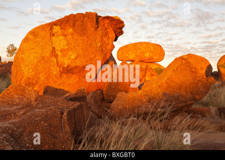 Alba sul Devils marmi, Wauchope, Territorio del Nord Foto Stock