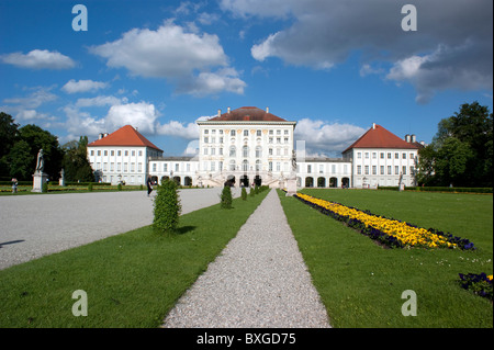 Il Palazzo di Nymphenburg a Monaco di Baviera. Edificio principale. Foto Stock