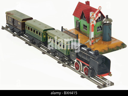 Giocattoli, ferrovia modello, ferrovia a vapore, Maerklin, Germania, circa anni '30, diritti aggiuntivi-clearences-non disponibili Foto Stock