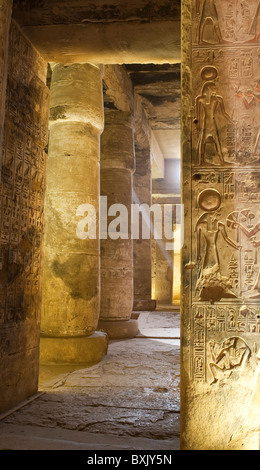 Egitto. Tempio di Osiride (Tempio di Seti i), Abydos. Foto Stock