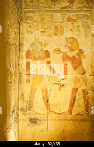 Egitto. Tempio di Osiride (Tempio di Seti i), Abydos. Foto Stock