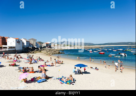 Spiaggia a Corrubedo, Rias Baixas, Galizia, Spagna Foto Stock