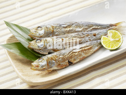 Le sardine arrosto Foto Stock