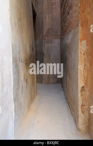 Stretto ingresso alle Tombe Saadiane complessa Foto Stock