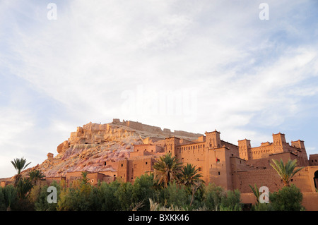 Vista Kasbah con viewpoint sopra, Ait Benhaddou Foto Stock