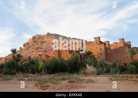 Vista Kasbah con viewpoint sopra, Ait Benhaddou Foto Stock