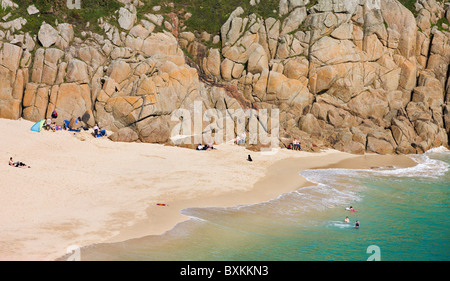 Porthcurno Foto Stock