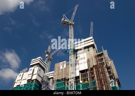 La costruzione della penisola di Pan Torri Docklands Londra Regno Unito Foto Stock