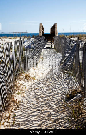 Percorso per la spiaggia Foto Stock