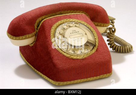 telefono, con broccato di copertura, studio shot, Germania, 1971, diritti aggiuntivi-clearences-non disponibile Foto Stock