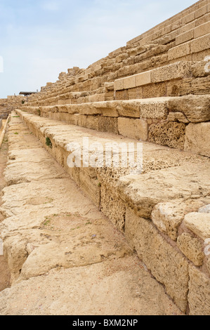 Israele, Cesarea. Rovine romane nel Parco Nazionale di Caesarea, Caesarea. Foto Stock