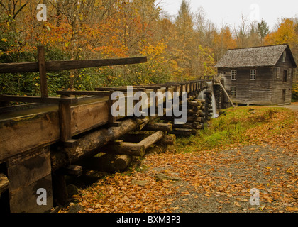 Mingus Mill, Great Smoky Mtns National Park, NC Foto Stock