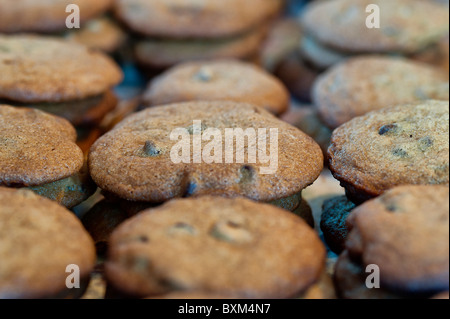 Pane appena sfornato, biscotti di Natale. Foto Stock