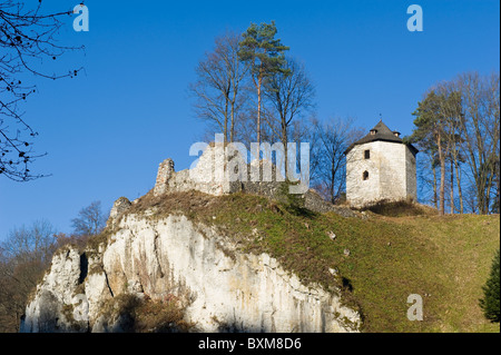 Il castello di Ojcow, Polonia Foto Stock