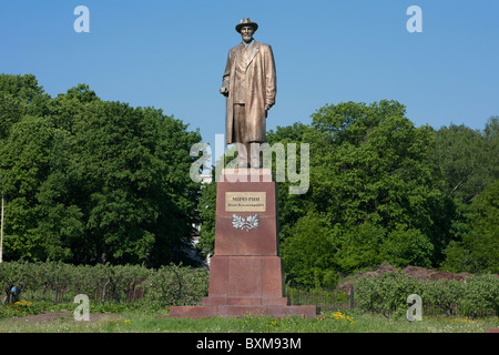 Statua del botanico russo Ivan Michurin al All-Russian al centro esposizioni di Mosca, Russia Foto Stock