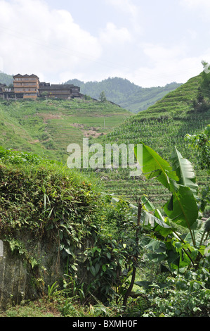 La zona intorno a Guilin nel sud della Cina Foto Stock