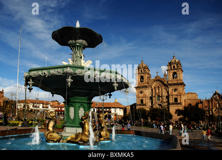 La Plaza de Armas in Cusco, Perù Foto Stock