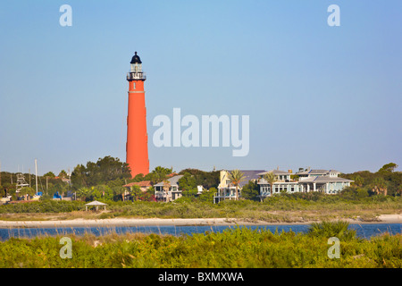 Historic Ponce de Leon Stazione di luce sull'Atlantico east coast della Florida Foto Stock