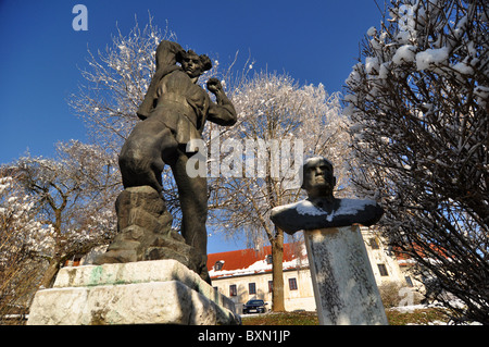 Metlika su una soleggiata giornata invernale Foto Stock