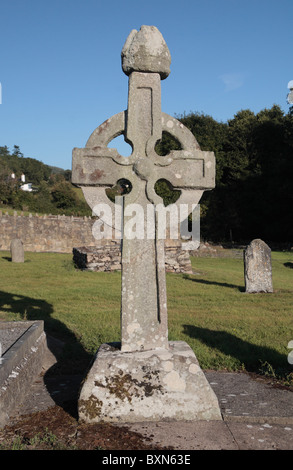 Uno dei Kilkieran Croci (Pianura croce), Kilkieran, Co Kilkenny, Irlanda (Eire). Foto Stock