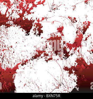 Sangue texture spash Foto Stock