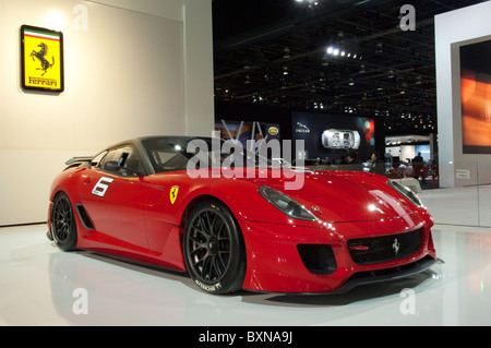 La Ferrari 599XX trackday auto presso il 2010 North American International Auto Show di Detroit Foto Stock