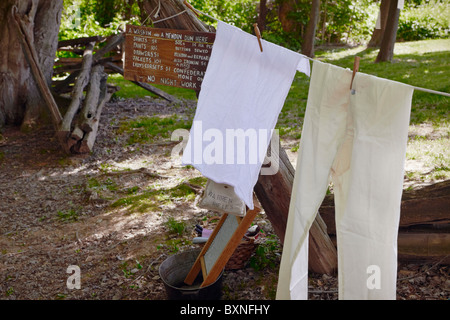 Una rievocazione storica di un confederato camp a Blenheim storico, Fairfax, Virginia. Foto Stock