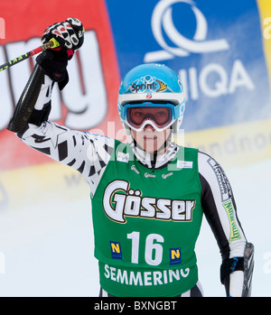 SEMMERING AUSTRIA. 28-12-2010. Il Signore FIS Coppa del Mondo di slalom gigante gara. Foto Stock