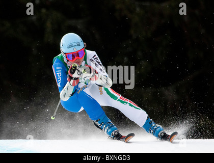 SEMMERING AUSTRIA. 28-12-2010. Il Signore FIS Coppa del Mondo di slalom gigante gara. Foto Stock