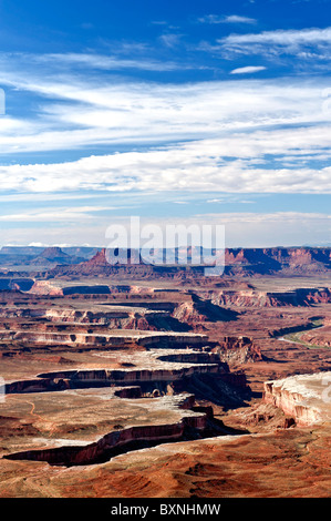 Green River si affacciano sul Parco Nazionale di Canyonlands isole nel cielo vicino a Moab Utah Foto Stock