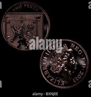 2011 due penny Foto Stock