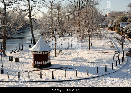 The Groves Chester in inverno Foto Stock