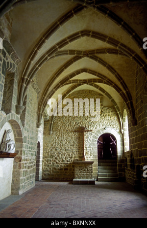 Cappella di Saint-Etienne, cappella, Abbazia, chiesa, Le Mont Saint Michel, Bassa Normandia, Francia, Europa Foto Stock