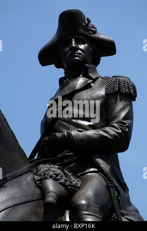 George Washington (1732-1799). Militar e uomo politico americano. Primo presidente degli Stati Uniti (1789-1797). Boston. Stati Uniti d'America. Foto Stock