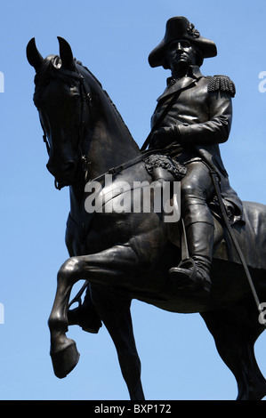 George Washington (1732-1799). Militar e uomo politico americano. Primo presidente degli Stati Uniti (1789-1797). Boston. Stati Uniti d'America. Foto Stock