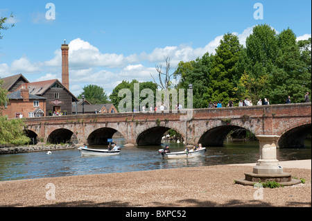 Il fiume Avon Stratford Upon Avon Foto Stock