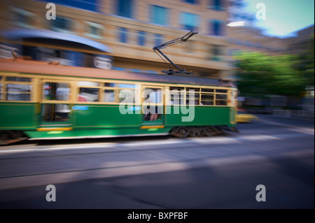 Melbourne tram in Chapel Street Prahran Foto Stock