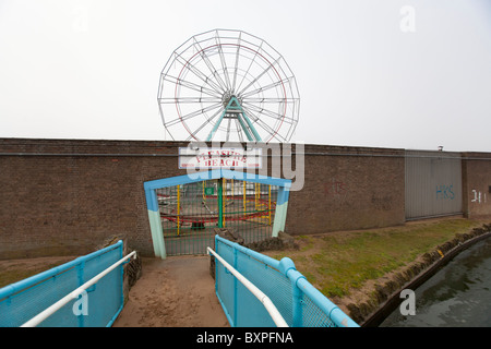Skegness, Lincolnshire, Regno Unito.Skegness, Lincolnshire, Regno Unito. Un ingresso per la Pleasure Beach a Skegness. Foto Stock