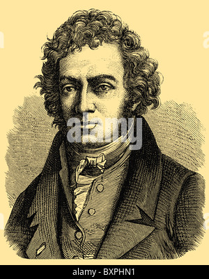 André-Marie Ampère (nato il 20 gennaio 1775, deceduto il 10 giugno 1836), fisico francese e matematico Foto Stock