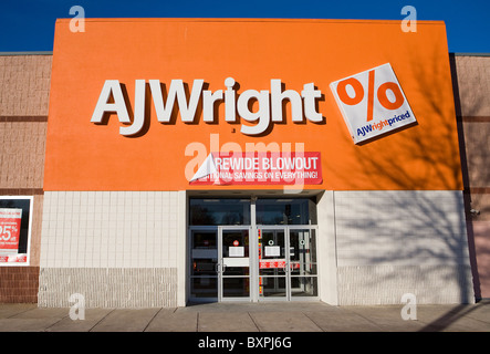 Una AJ Wright negozio di abbigliamento. Foto Stock