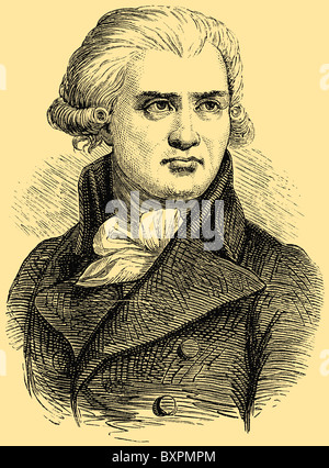 Georges Jacques Danton (1759 - 1794), leader politico della Rivoluzione Francese Foto Stock